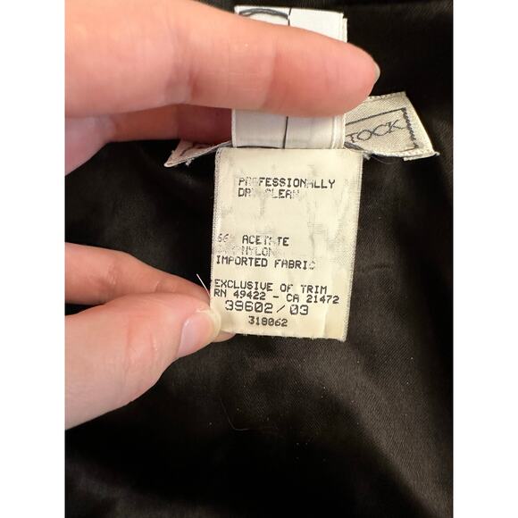 Vintage Jessica McClintock Gunne Sax Hooded Cloak Cape Black Velvet Gothic OS - Picture 10 of 11